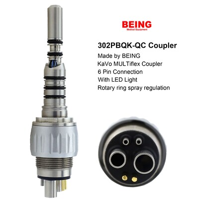 Dental Fiber Optic High Speed Handpiece Super Mini Head for KaVo MULTIflex LED