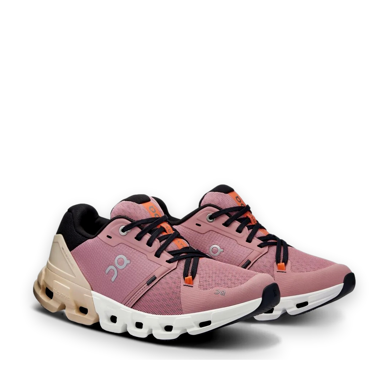 Pre-owned On Cloudflyer 4 Women's Pink Beige Light Running Shoes Sport Sneakers 71.97932