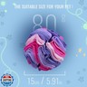 Larimuer Pet Snuffle Ball - Puzzle Sniffing Interactive Dog Toy for Blind Dogs Training and Stress Relief - Treat Ball, Machine Washable (15cm, Pink and Purple)