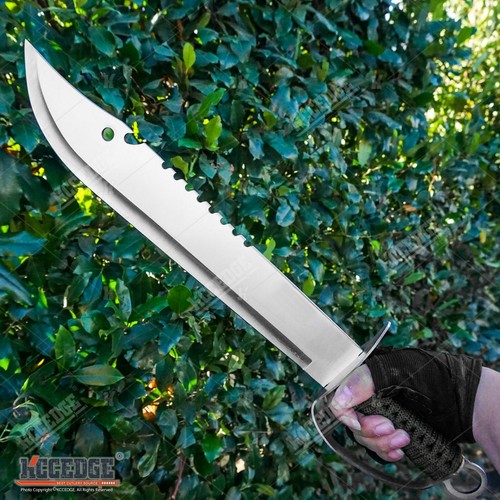 19.5" FULL TANG MACHETE FIXED BLADE EMERGENCY TACTICAL SURVIVAL CHOPPING SWORD
