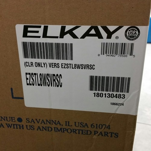 NEW Elkay EZSTL8WSVRSC Versatile Bi-Level Pushbar Water Fountain Cooler CLR ONLY