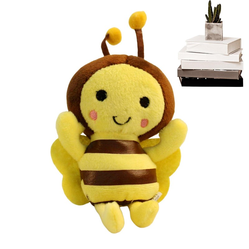 Honey Bee Plush Stuffed Animal Toy Cartoon Bumble Bee Plush Toy Kids Gift