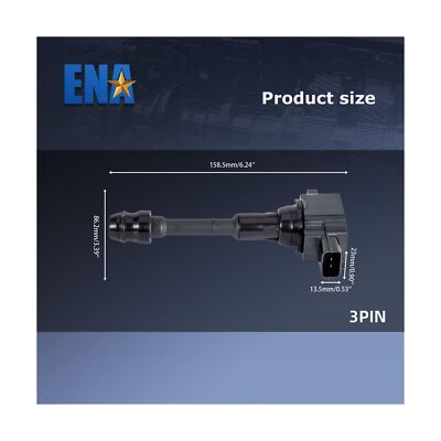 ENA Set of 4 Ignition Coil Pack 2.5 L4 Compatible with Nissan 2002 2003 2004 2005 2006 Altima, 02-08 Sentra XTrail, 2010 2011 2012 2013 X-Trail Coils for UF350 C1398 224488H300 Additional Image