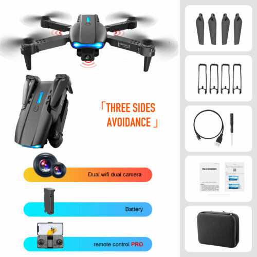 Drone X Pro WIFI FPV 4K HD Dual Camera Foldable Selfie RC Quadcopter Gifts Bag