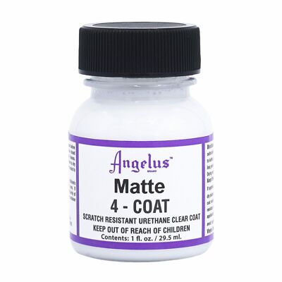 ANGELUS 4-Coat Scratch Resistant Urethane Clear Coat Matte 1oz NEW