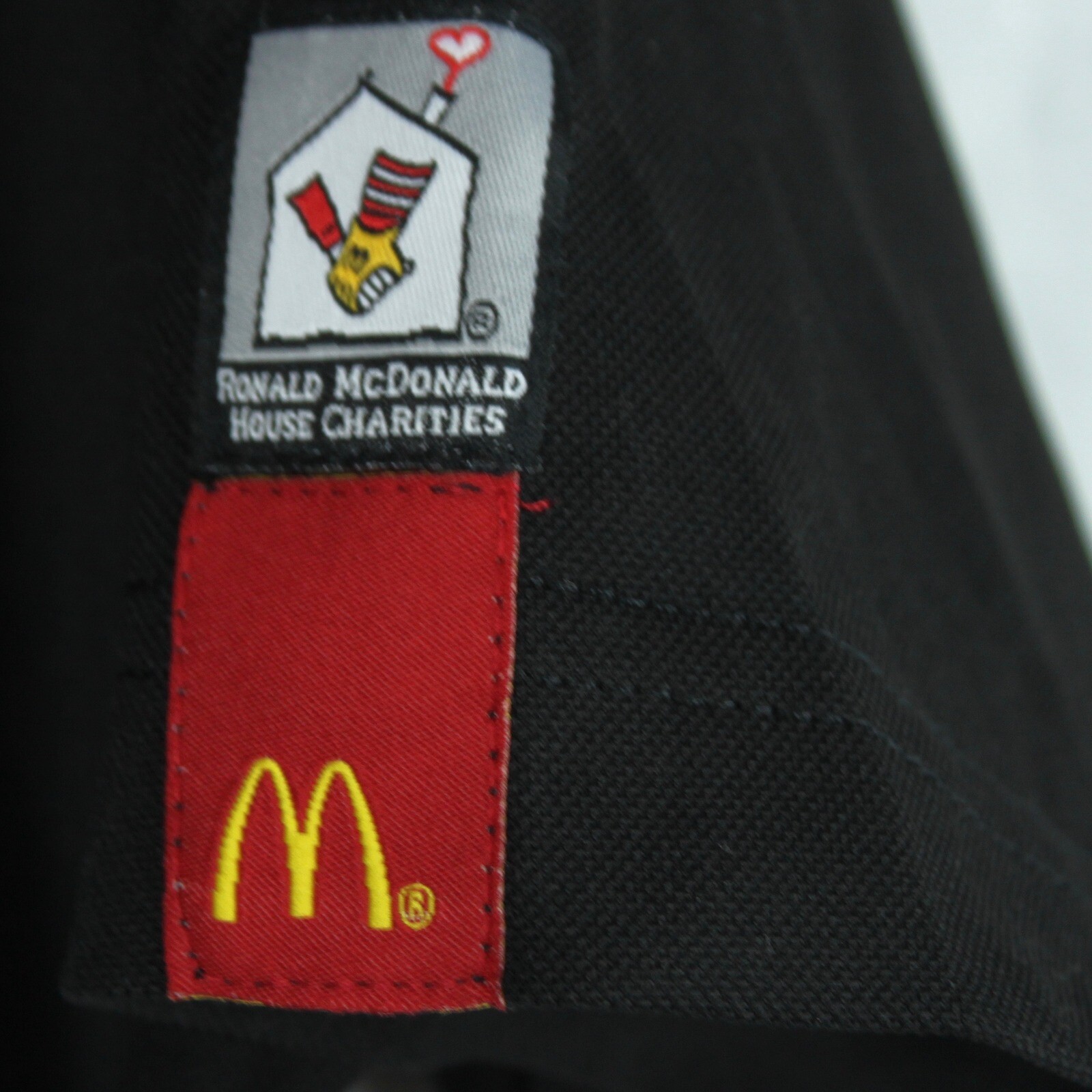 MCDONALDS RESTAURANT SHORT SLEEVE SHIRT WORK UNIFORM BLACK SIZE S SMALL