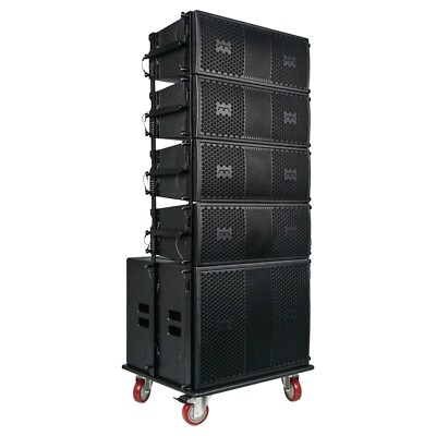 Sound Town Italian Line Array Set 18'' Sub+4xDual 8  w/Board(FILA-118S208X4OC)