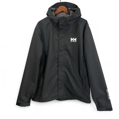 Helly Hansen Helly Tech Windbreaker Jacket Large Black Waterproof Shell