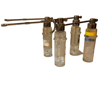 Powder Blower DeVilbiss #175 Lot of 4 - Glass Bottles