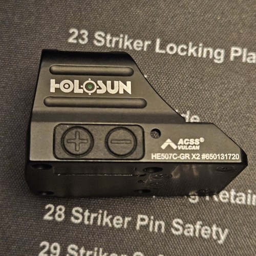 Holosun HE507C-GR-X2 Pistol Green Dot Sight - ACSS® Vulcan