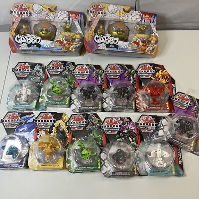 Bakugan Evolutions Lot Of 13 Sealed + Cubbo Deka Griswing Neo Dragon New