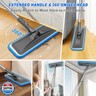 Microfiber Mops for Hardwood Floor Cleaning - BPAWA Flat Floor Mop with 4 Washable Pads for Laminate Wood Tile Vinyl Home Kitchen Bathroom - 59