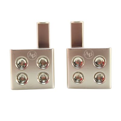 Audiopipe 1x 0GA Input 2x 0GA or 4x 0GA Output Reducer with Offset Stub Pair
