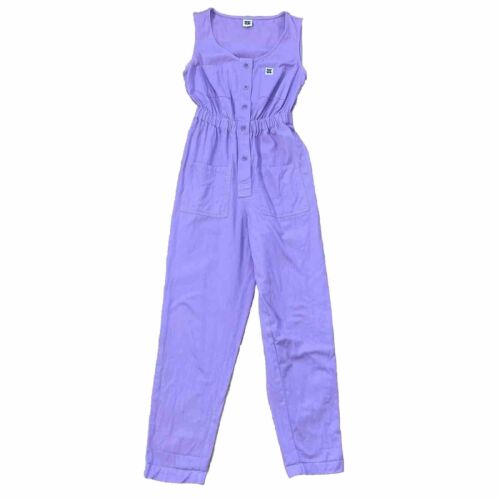 Lucy & Yak Women's Purple Organic Cotton Juni Jumpsuit Size Lucy & Yak Women's Purple Organic Cotton Juni Jumpsuit Size