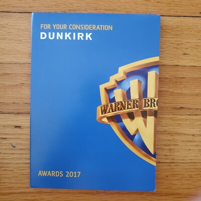 Dunkirk DVD For Your Consideration FYC Screener 2017 Tom Hardy Christophr Nolan 