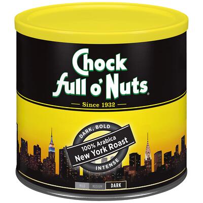 Chock Full o&rsquo;Nuts New York Roast, Dark Roast Ground Coffee