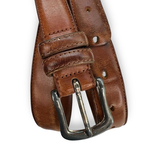 Vintage COACH Leather Belt Size 36 British Tan English