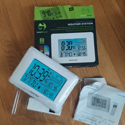 Smart Gear Indoor/Outdoor Wireless Weather Station STG-6206-JB NEW (open box)