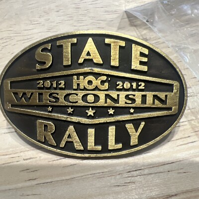 HOG Harley Davidson Owner Group 2012 STATE WISCONSIN RALLY Vest Pin Chapter Bike