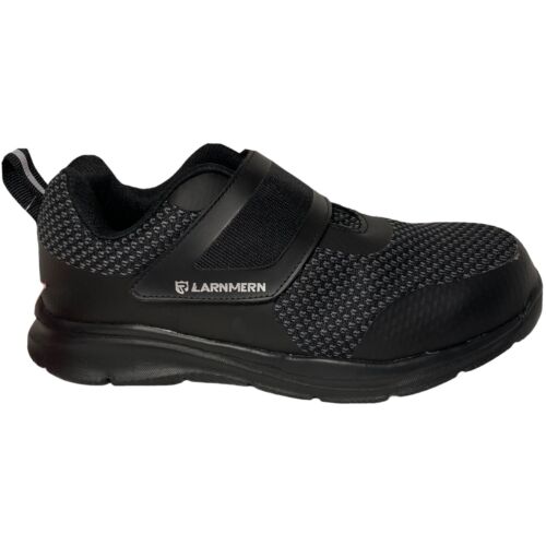 Larnmern Steel Toe Shoes Men&#039;s Size Safety Puncture Proof Anti-Smash Black eBay