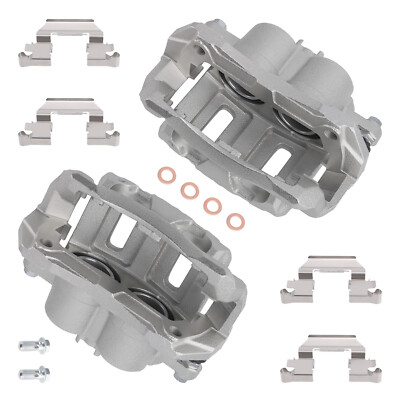 Pair Front Disc Brake Calipers w/Brackets For Honda Odyssey 2005-2010 All Models