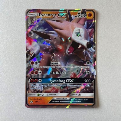 Pokémon Black Star Promo #SM14 Lycanroc GX Full Art Foil Promo