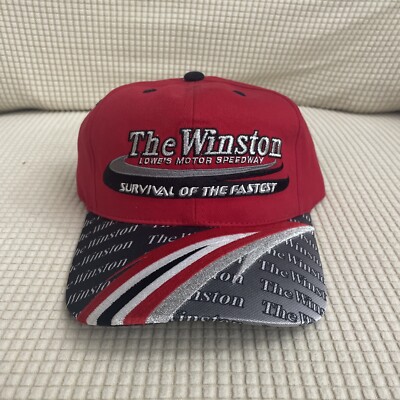 Vintage Y2K 2003 The Winston Lowe s Motor Speedway Strap Back Hat NWOT VTG Retro