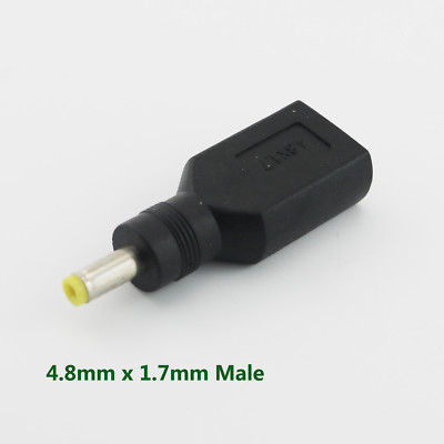 4.8mm x 1.7mm Male Power Charger Converter Adapter Connector for Lenovo ThinkPad