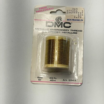 DMC 284Z  Metallic Embroidery Thread 43.7yd-Gold