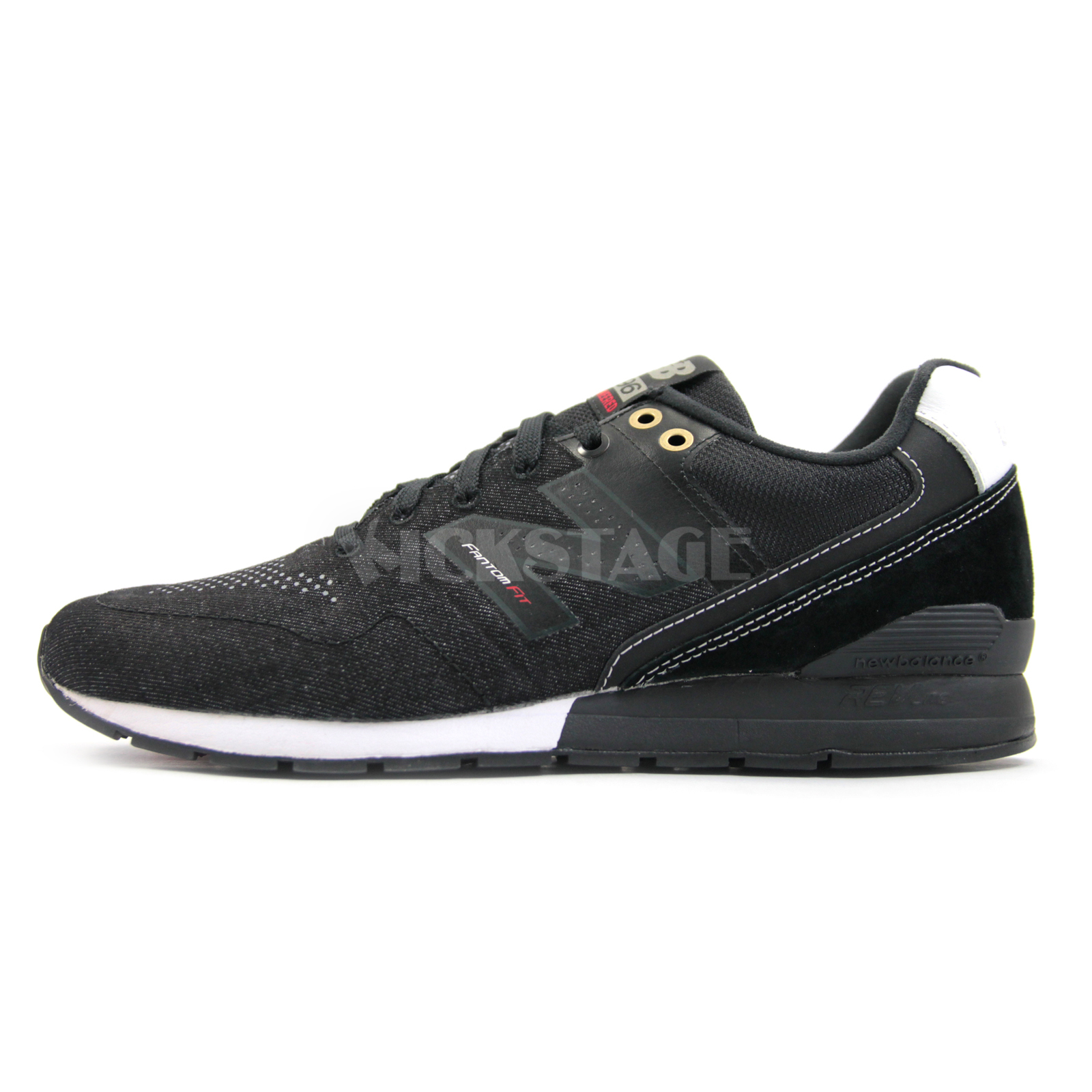 new balance men's 996 fantomfit in black with white new balance men's 996 fantomfit in black with white