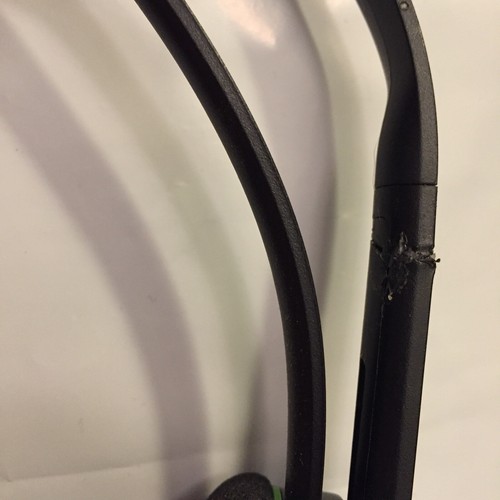 Microsoft Xbox 360 Black Headset Standard Headphone Mic Jack New