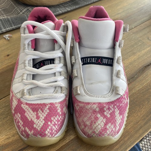 pink snakeskins 11s