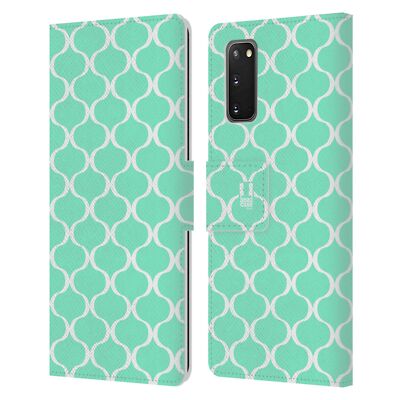 HEAD CASE DESIGNS OGEE PATTERNS LEATHER BOOK WALLET CASE FOR SAMSUNG PHONES 2