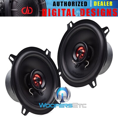 DD AUDIO RLX5.25 5.25'' 380W 4-OHM 2WAY HIGH ENERGY TWEETERS COAXIAL CAR SPEAKERS