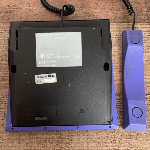 1986 B&O Bang & Olufsen Beocom 500 Danish Design Purple Telephone USA Plug RARE