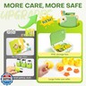 Toddler Cooking Set with Storage Box-Kids Kitchen Set,Safe PP Material Montessori Kitchen Tools for Real Cooking,Dishwasher Safe,Fun Bird-Shaped Organizer Toddler Knife Set