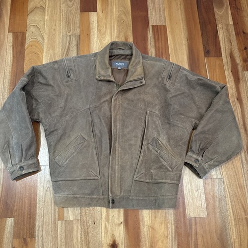 ジャケット・アウター vintage leather blouson type G1 brown XL Vintage 60s Golden Bear Leather Jacket Mens S-M Brown