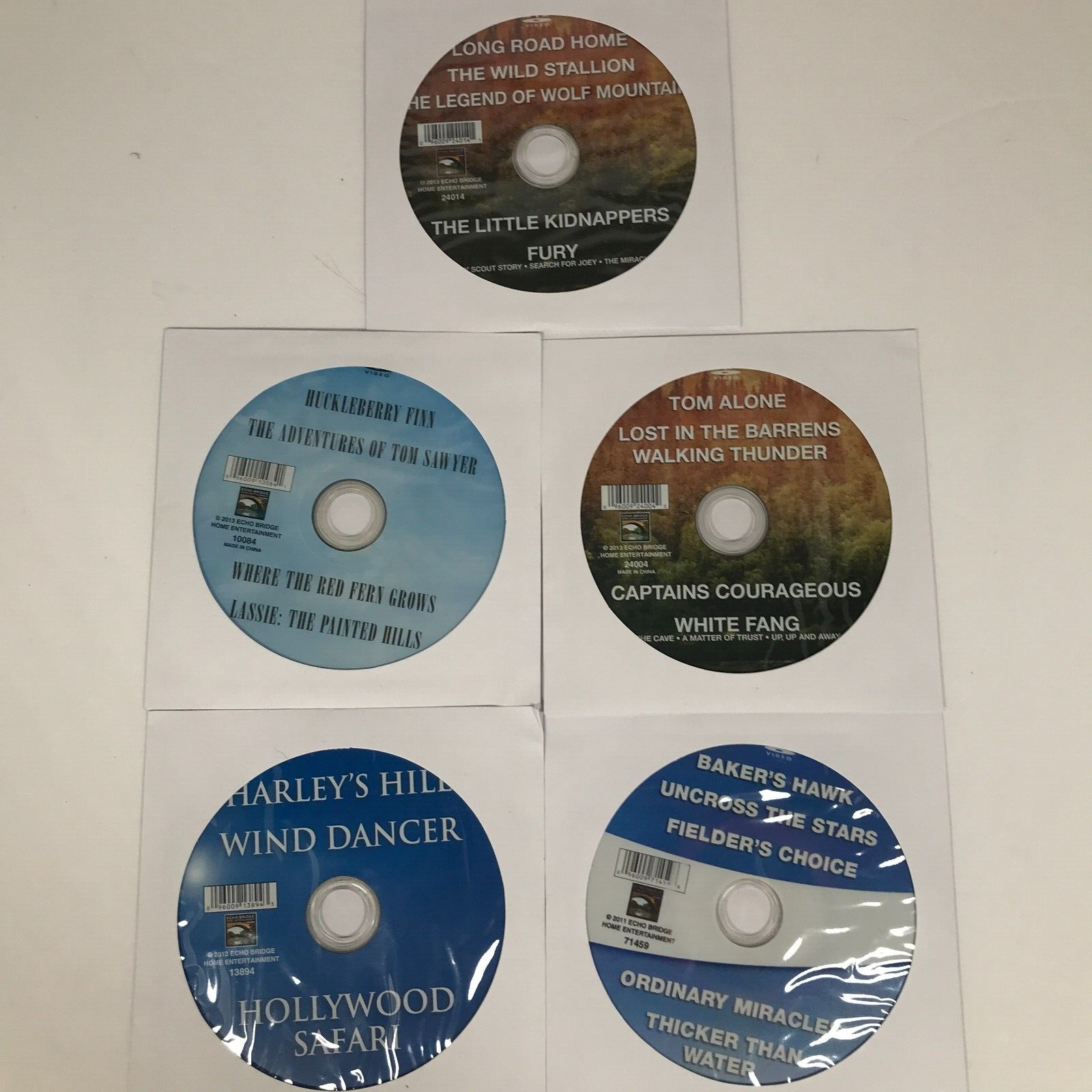 Echo Bridge Home Entertainment Lot Of 5 DVDs 24 Movies No Echo Bridge Home Entertainment Lot Of 5 DVDs 24 Movies No