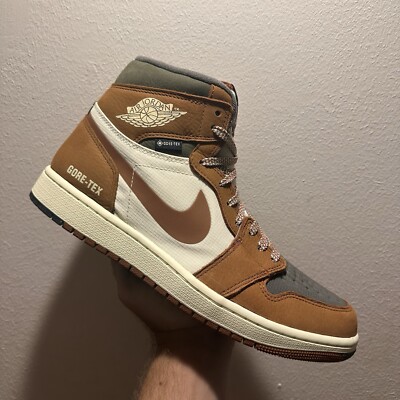 Nike Air Jordan 1 Element Gore-Tex Shoes Legend Coffee Olive DB2889-102 Mens NEW