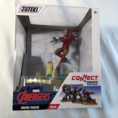 Zoteki Marvel Avengers  Connect & Create Iconic Scenes Diorama Iron Man #004 New