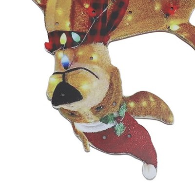 Christmas Dog Yard Decor Light Up With String Light Cute Acrylic Outdoor Animal