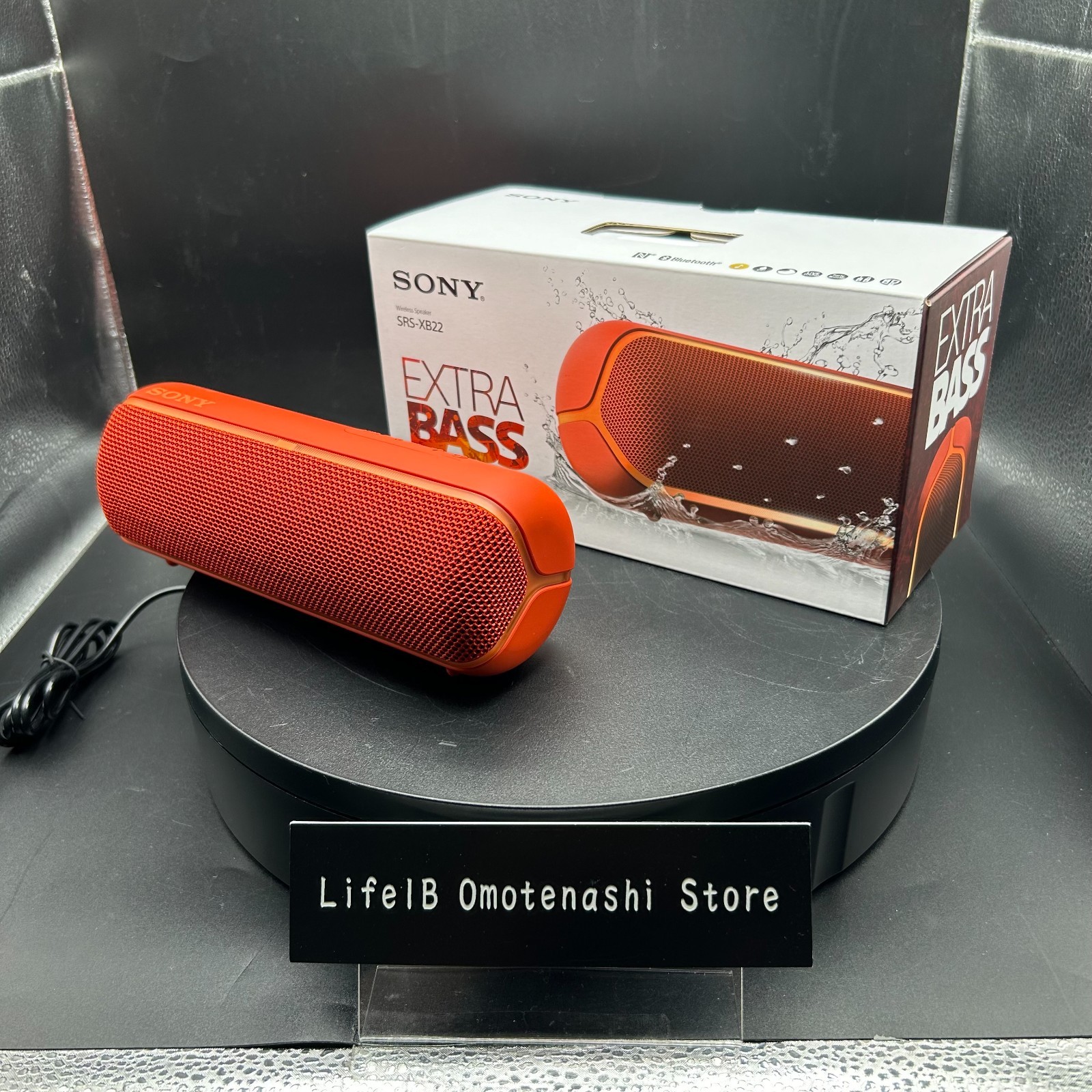 Sony SRS-XB22 Waterproof Bluetooth Speaker Red Portable