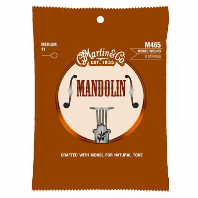 Martin M465 Monel Wound Mandolin Strings, Medium .011-.040