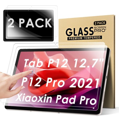 DETUOSI 2-PACK Screen Protector for Lenovo Tab P12 12.7'' 3K 2023 TB-370FU | P...