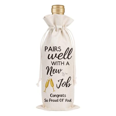 New Job Wine Gifts Bag - Going Away Gifts for Friends New Job Gift for Women ...