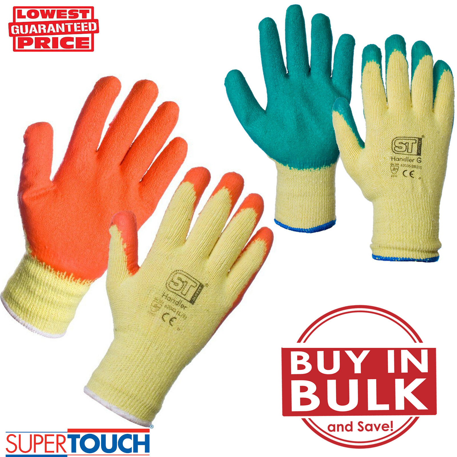 ribbed rubber gloves