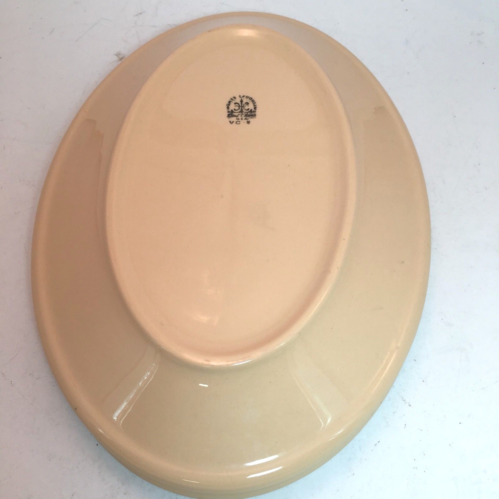 3 Vintage Homer Laughlin Tan Restaurant Ware 11.75