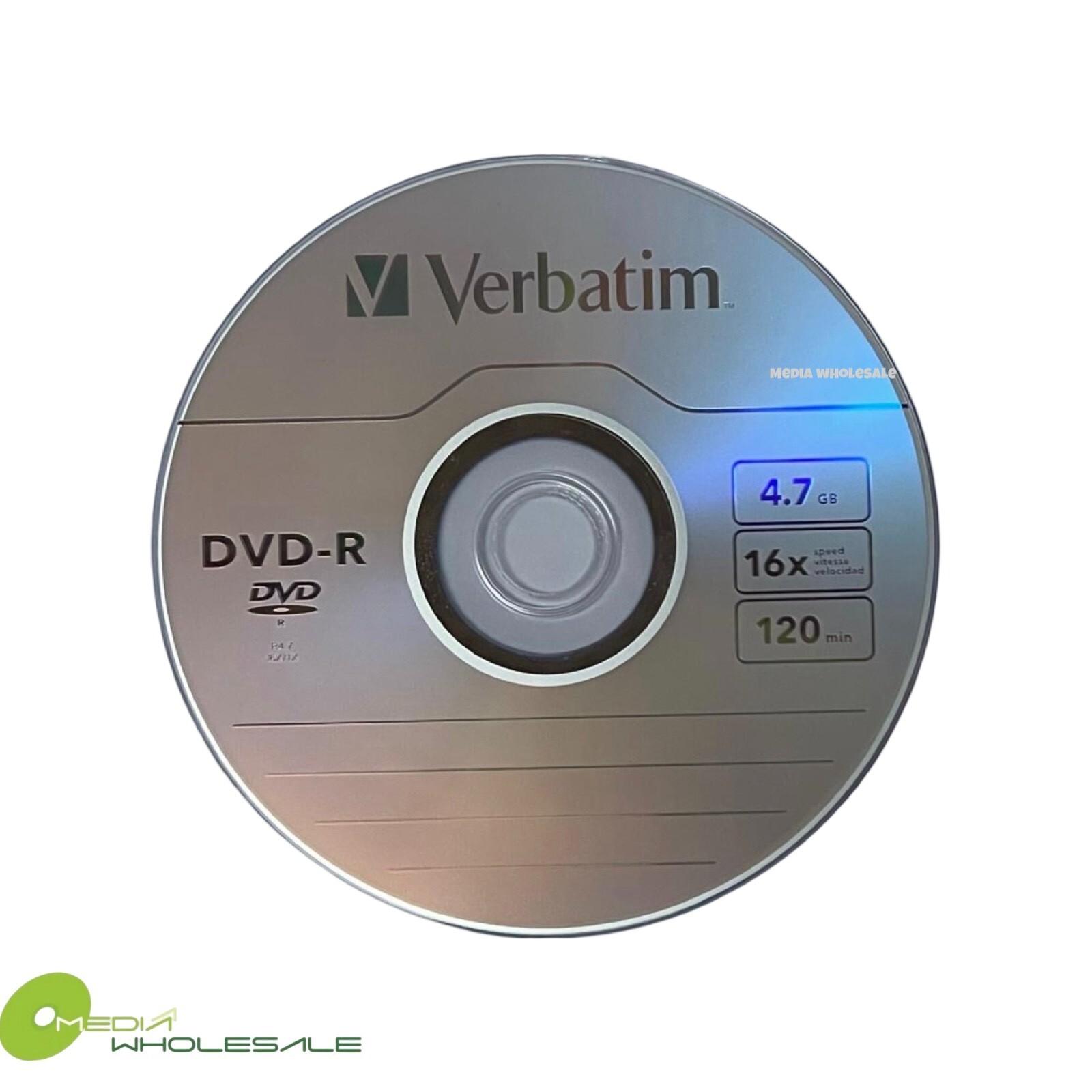 VERBATIM Blank 16X DVD-R DVDR 4.7GB Branded Logo 100pk Spindle Recordable Disc