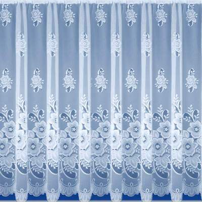 Modern & Traditional Quality White Lace Net Window Curtains - Sold By The Metre