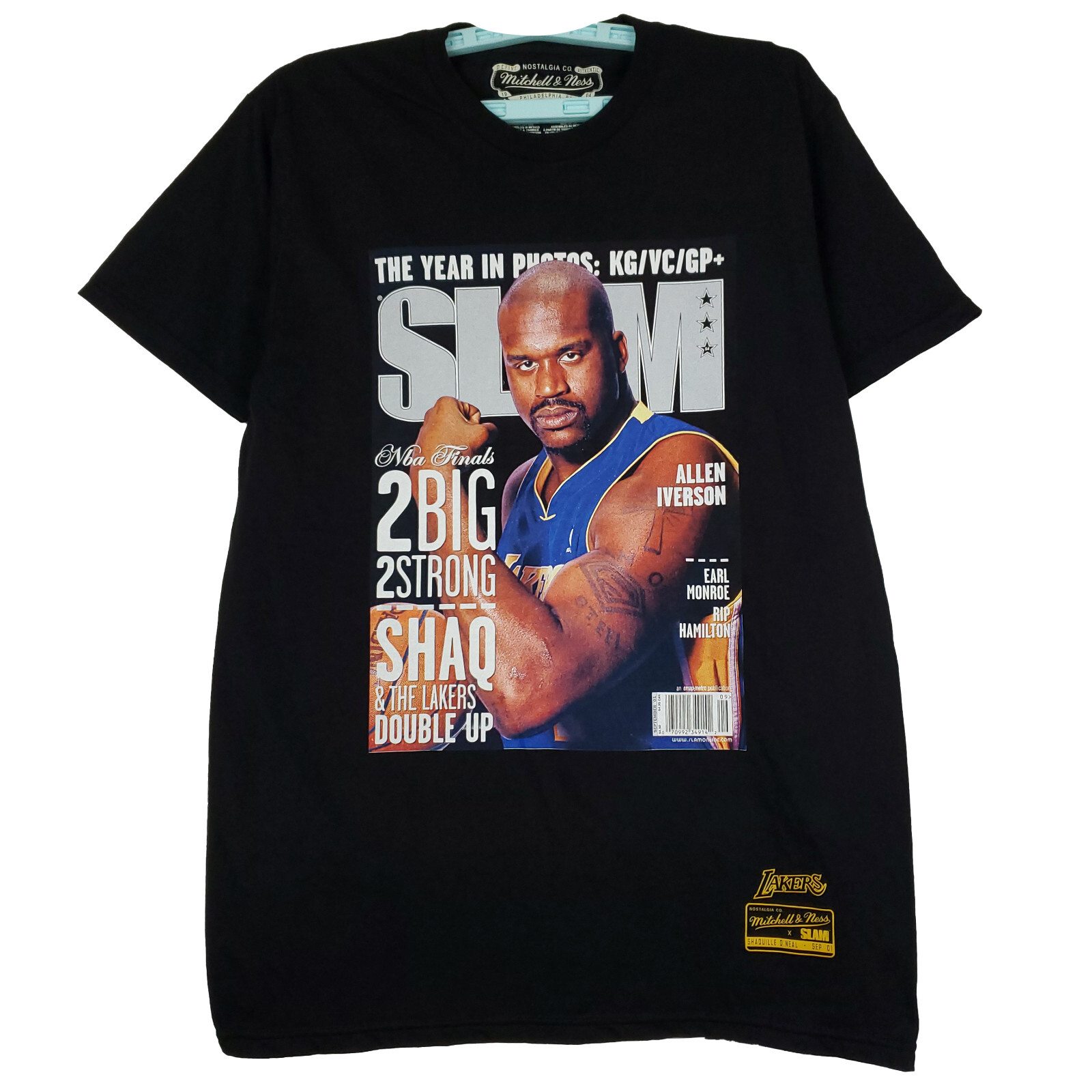 ★Mitchell & Ness Slam Shaq Gradient T-Shirt 関税込★ Shaq Shirt Slam Magazine Mitchell Ness Shaquille O'Neal